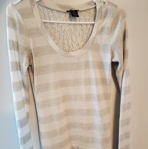 White and silver shirt